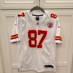 Kansas City Chiefs White Travis Kelce 87 Jersey Large Youth 14/16 Women XS/S